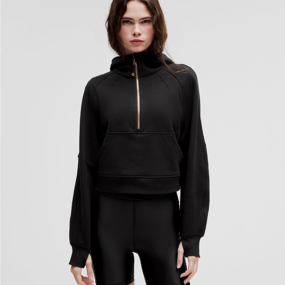 lululemon athletica Scuba Black Half-Zip Hoodie